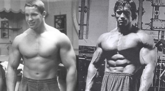 antes y después de los esteroides